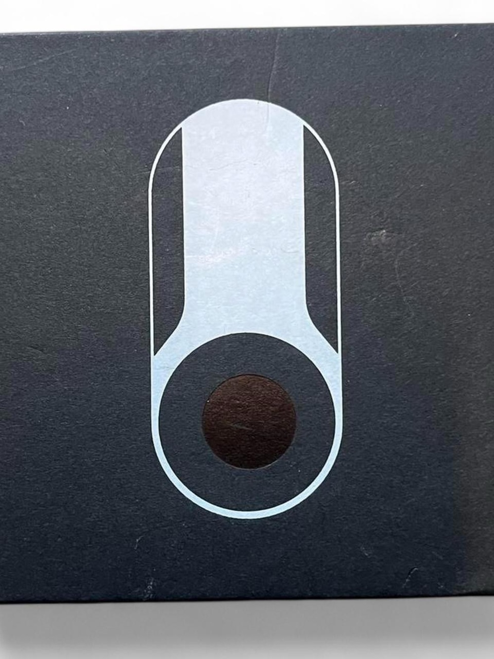 Essentials Black Privacy Cover with Light Blue Graphic